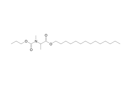 Alanine, N-methyl-N-propoxycarbonyl-, tetradecyl ester