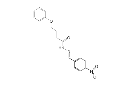 4-phenoxybutyric acid, (p-nitrobenzylidene)hydrazide