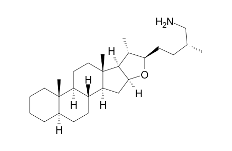 1H-Naphth[2',1':4,5]indeno[2,1-b]furan, furostan-26-amine deriv.