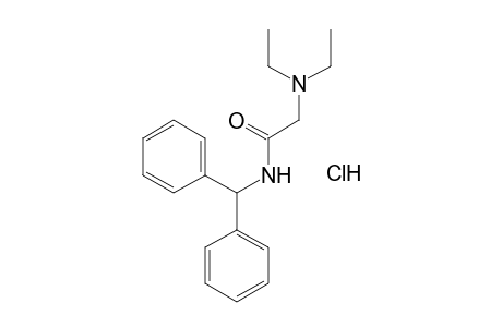 2-(diethylamino)-N-(diphenylmethyl)acetamide, monohydrochloride