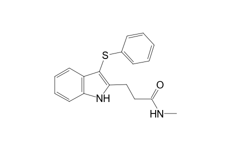 N-Methyl-3-[3-(phenylsulfanyl)-1H-indol-2-yl]propanamide