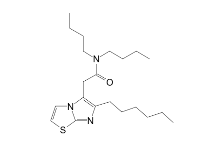 N,N-dibutyl-2-(6-hexylimidazo[2,1-b]thiazol-5-yl)acetamide