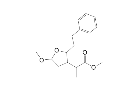 (2rs)-2-Methoxy-4-[1'-(methoxycarbonyl)ethyl]-5-phenethyloxolane