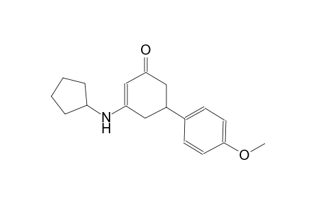 3-(cyclopentylamino)-5-(4-methoxyphenyl)-2-cyclohexen-1-one