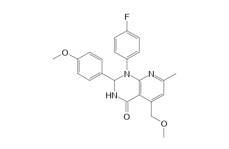 Pyrido[2,3-d]pyrimidin-4(1H)-one, 1-(4-fluorophenyl)-2,3-dihydro-5-(methoxymethyl)-2-(4-methoxyphenyl)-7-methyl-