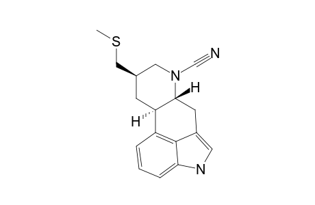 Ergoline-6-carbonitrile, 8-[(methylthio)methyl]-, (8.beta.)-