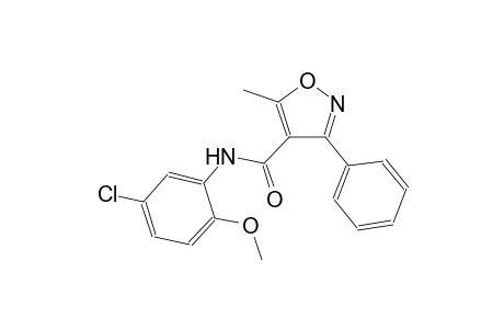 N-(5-chloro-2-methoxyphenyl)-5-methyl-3-phenyl-4-isoxazolecarboxamide