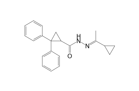 N-[(E)-1-cyclopropylethylideneamino]-2,2-diphenyl-1-cyclopropanecarboxamide