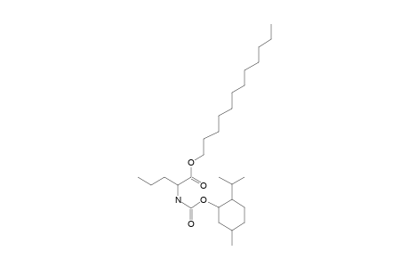 L-Norvaline, N-((1R)-(-)-menthyloxycarbonyl)-, dodecyl ester