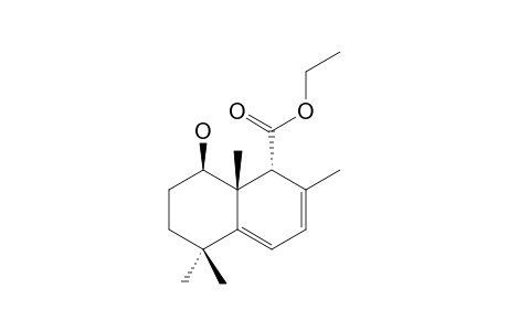 (1R*,8R*,8AR*)-ETHYL-8-HYDROXY-2,5,5,8A-TETRAMETHYL-1,5,6,7,8,8A-HEXAHYDRONAPHTHALENE-1-CARBOXYLATE