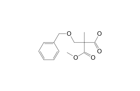 Methyl hydrogen 2-[(benzyloxy)methyl]-2-methylmalonate