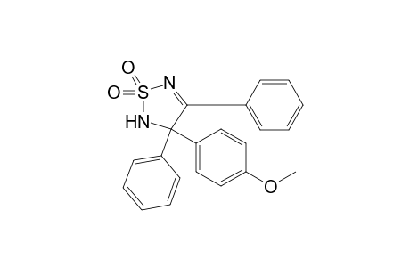 4-(p-Methoxyphenyl)-3,4-diphenyl-1,2,5-thiadiazoline 1,1-dioxide