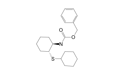 (phenylmethyl) N-[(1R,2R)-2-cyclohexylsulfanylcyclohexyl]carbamate