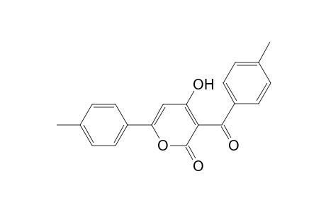 4-hydroxy-3-(4-methylbenzoyl)-6-(4-methylphenyl)-2H-pyran-2-one