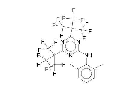 N-(2,6-Dimethylphenyl)-4,6-bis[2,2,2-trifluoro-1,1-bis(trifluoromethyl)ethyl]-1,3,5-triazin-2-amine