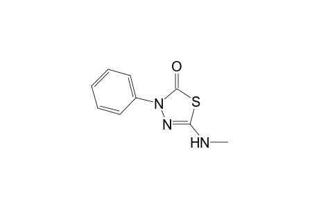 2-Methylamino-4-phenyl-1,3,4-thiadiazolin-5-one