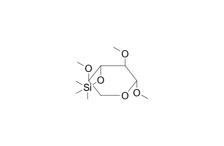 Methyl-2,4-di-O-methyl-3-O-trimethylsilyl.beta.-D-xylopyranosid