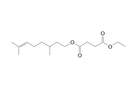 Succinic acid, 3,7-dimethyloct-6-en-1-yl ethyl ester