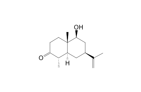 3-Oxo-9-.beta.-hydroxy-11(12)-en-7-.alpha.H-eudesmane