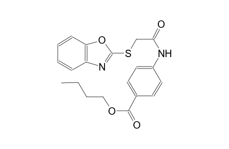 benzoic acid, 4-[[(2-benzoxazolylthio)acetyl]amino]-, butyl ester