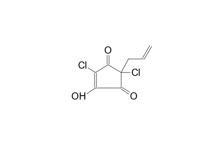 2,5-DICHLORO-4-HYDROXY-2-ALLYL-4-CYCLOPENTEN-1,3-DIONE