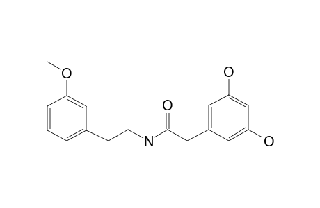 Benzeneethanamine, N-[3,5-dihydroxyphenylacetyl]-3-methoxy-