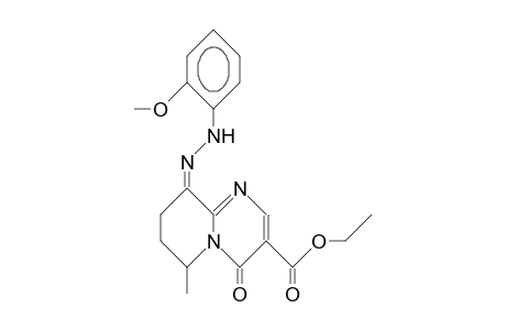 Z-ETHYL-9-(2-METHOXYPHENYL)-HYDRAZONO-6-METHYL-4-OXO-6,7,8,9-TETRAHYDRO-4H-PYRIDO-[1,2-A]-PYRIMIDINE-3-CARBOXYLATE