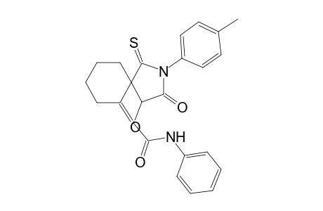 (4RS,5SR)-2-(p-Methylphenyl)-3,6-dioxo-N-phenyl-1-thioxo-2-azaspiro[4.5]decane-4-acetamide
