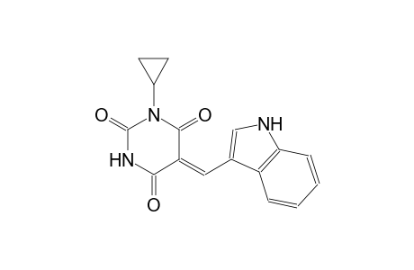 (5Z)-1-cyclopropyl-5-(1H-indol-3-ylmethylene)-2,4,6(1H,3H,5H)-pyrimidinetrione