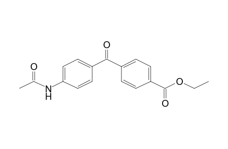 4-(4-Acetylaminobenzoyl)benzoic acid, ethyl ester