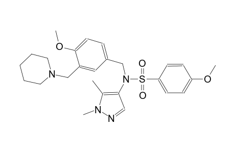 benzenesulfonamide, N-(1,5-dimethyl-1H-pyrazol-4-yl)-4-methoxy-N-[[4-methoxy-3-(1-piperidinylmethyl)phenyl]methyl]-