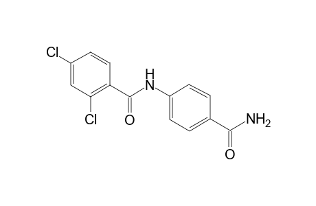 N-(4-aminocarbonylphenyl)-2,4-bis(chloranyl)benzamide