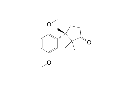 (S)-3-(2,5-Dimethoxy-phenyl)-2,2,3-trimethyl-cyclopentanone