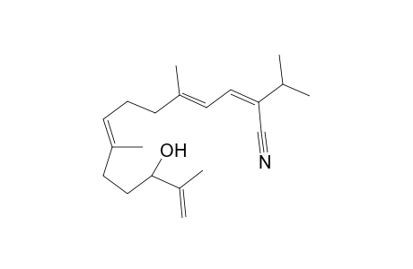 (2Z,4E,8E)-12-hydroxy-2-isopropyl-5,9,13-trimethyl-tetradeca-2,4,8,13-tetraenenitrile