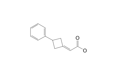 (3-Phenylcyclobutylidene)acetic acid