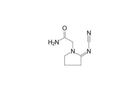 1-pyrrolidineacetamide, 2-(cyanoimino)-, (2Z)-