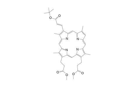 Dimethyl 3,3'-[3-{2"-(t-butoxycarbonyl)vinyl}-2,7,12,18-tetramethylporphyrin-13,17-diyl]-21H,23H-dipropionate