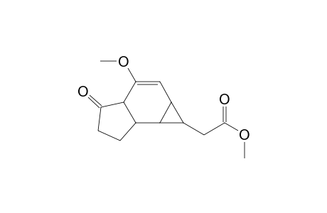 2-Methoxy-5-(methoxycarbonylmethyl)tricyclo[5.3.0.0(4,6)]dec-2-en-10-one