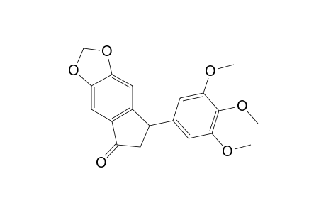 5-(3,4,5-trimethoxyphenyl)-5,6-dihydrocyclopenta[f][1,3]benzodioxol-7-one