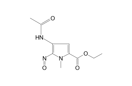 4-acetamido-1-methyl-5-nitrosopyrrole-2-carboxylic acid, ethyl ester