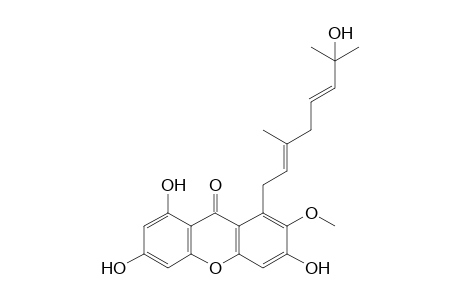 1,3,6-TRIHYDROXY-8-(7-HYDROXY-3,7-DIMETHYL-2,5-OCTA-DIEYL)-7-METHOXYXANTHONE