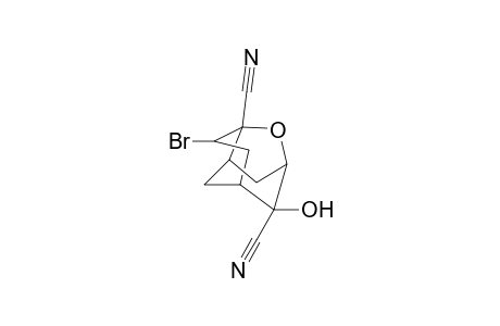 4-Bromo-10-hydroxy-2-oxatricyclo[4.3.1.0(3,8)]decan-3,10-dicarbonitrile