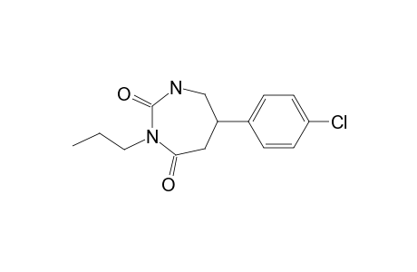 6-(4-CHLOROPHENYL)-3-PROPYL-PERHYDRO-1,3-DIAZEPINE-2,5-DIONE