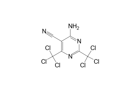 4-amino-2,6-bis(trichloromethyl)-5-pyrimidinecarbonitrile