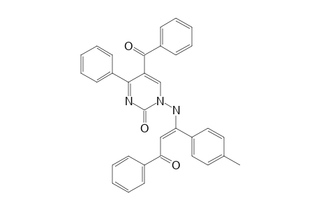 1-(5-BENZOYL-4-PHENYL-2-OXO-1,2-DIHYDRO-PYRIMIDINYL-AMINO)-1-PARA-METHYL-PHENYL-2-BENZOYL-ETHEN