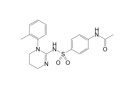 N-[4-[[1-(o-tolyl)-5,6-dihydro-4H-pyrimidin-2-yl]sulfamoyl]phenyl]acetamide