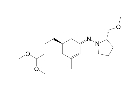 (2S,5R)-(-)-[[5-(4',4'-Dimethoxybutyl)-3-methylcyclohex-2-en-1-ylidene]amino]-2-(methoxymethyl)pyrrolidine