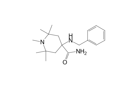 4-carbamoyl-4-benzylamino-1,2,2,6,6-pentamethylpiperidine