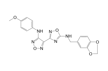 1,2,4-Oxadiazol-5-amine, N-(1,3-benzodioxol-5-ylmethyl)-3-[4-[(4-methoxyphenyl)amino]-1,2,5-oxadiazol-3-yl]-