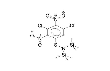 N,N-BIS(TRIMETHYLSILYL)-(2,4-DINITRO-3,5-DICHLOROPHENYL)SULPHENYLAMINE